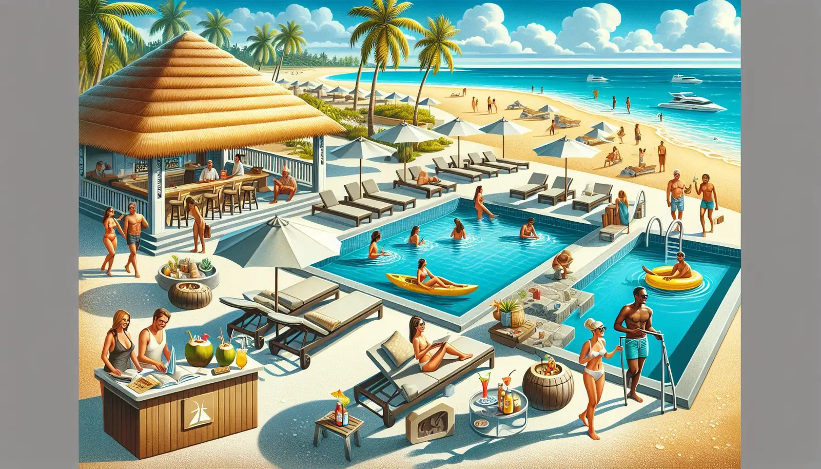 Beach Resort Relaxation